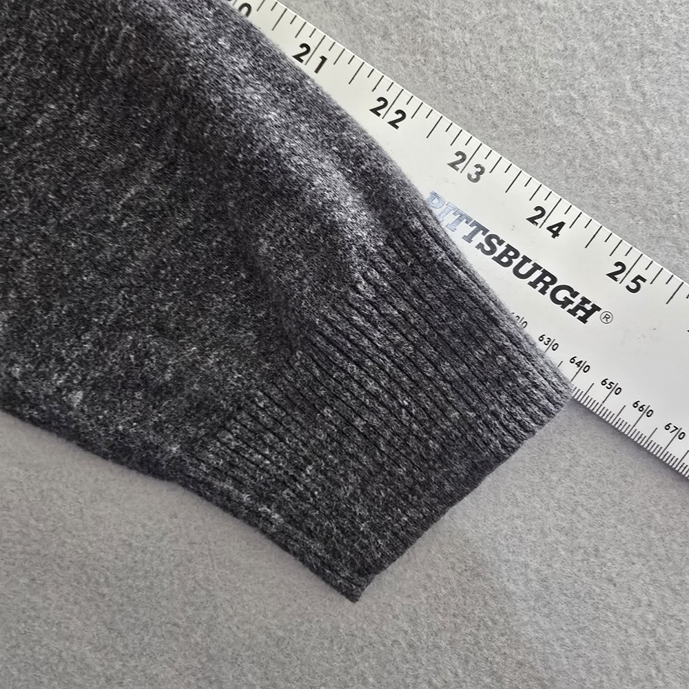 Sonoma Mens M Gray Sweater V-Neck Pullover Marled 100% Cotton Long Sleeve‎ - Picture 8 of 8